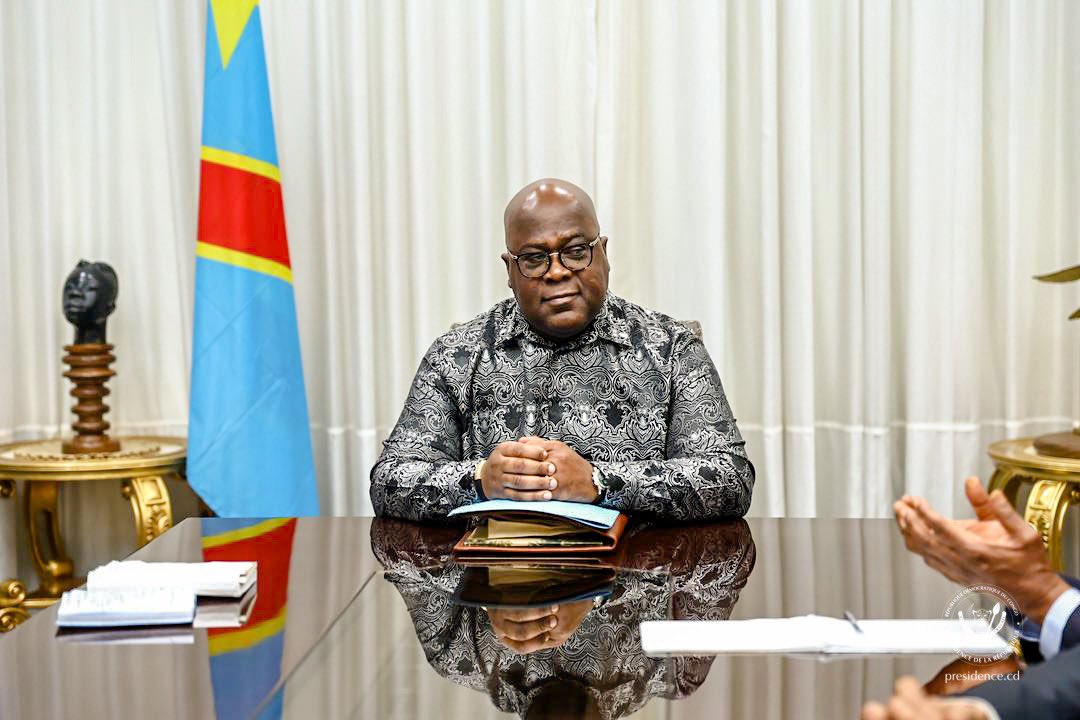 Presidence_RDC's tweet image. Ce lundi 14 juillet, dans son bureau de travail du Mont Ngaliema, le Président de la République, Félix-Antoine Tshisekedi Tshilombo, a reçu une délégation des pasteurs conduite par Docteur Robert Kayanja, pasteur personnel du Président ougandais Yoweri Museveni et l’Archevêque…