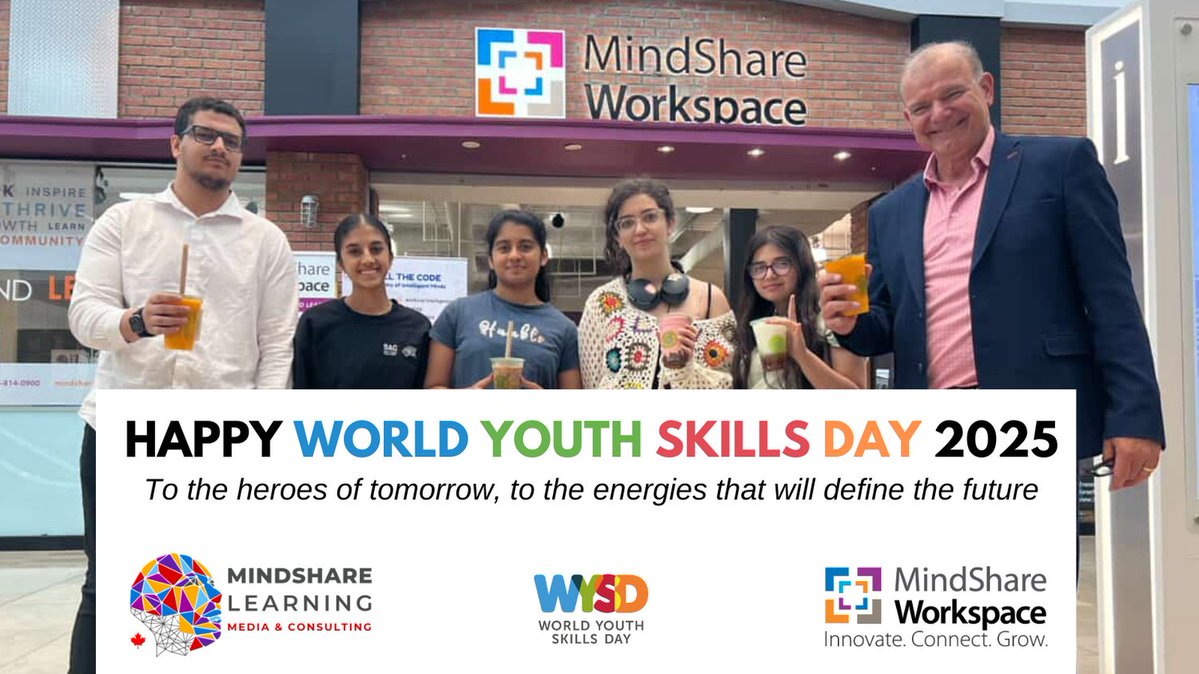 MindShareWork's tweet image. 🌟 Happy Youth Skills Day! 🌟

At MindShare Workspace and MindShare Learning, we’re empowering youth with real-world experiences and essential skills for success.
Join us in shaping a brighter future!
@mindsharelearn @ErinMillsTown

#WorldYouthSkillsDay #FutureReady