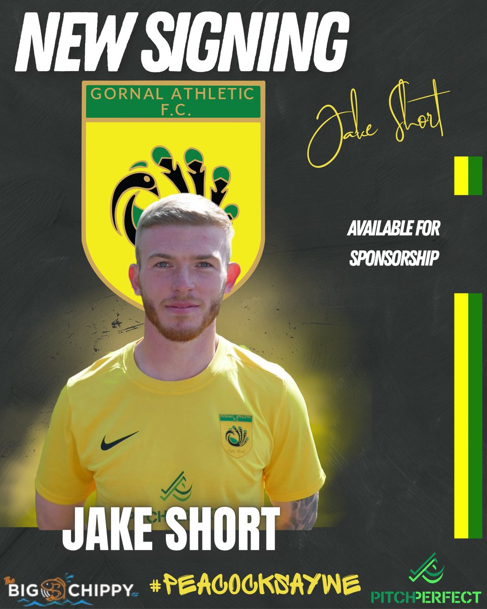 GornalAyWe's tweet image. How Swoops For Shorty!!

Gornal are delighted to confirm the signing of Jake Short from Bilston Town!

Another huge statement of intent from our management team and we can’t wait to see Shorty at the Garden Walk!

#PeacocksAyWe