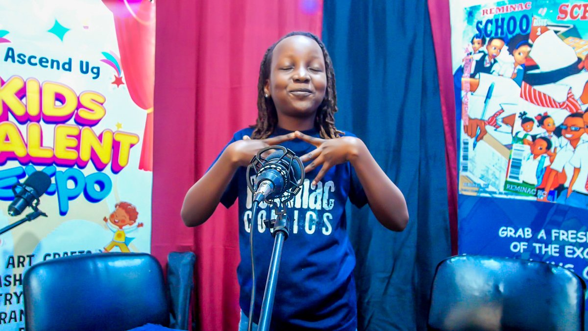 ReminacTV's tweet photo. Kisakye Damalie graced the Reminac TV Live stage with “Little Star,” a poem about a girl who wasn’t strong enough to reach her goal… yet still believed she could. 🌟
Hope lives in that belief.
#LittleStar #ReminacTV #YoungVoicesMatter https://t.co/jP0kbYusXF