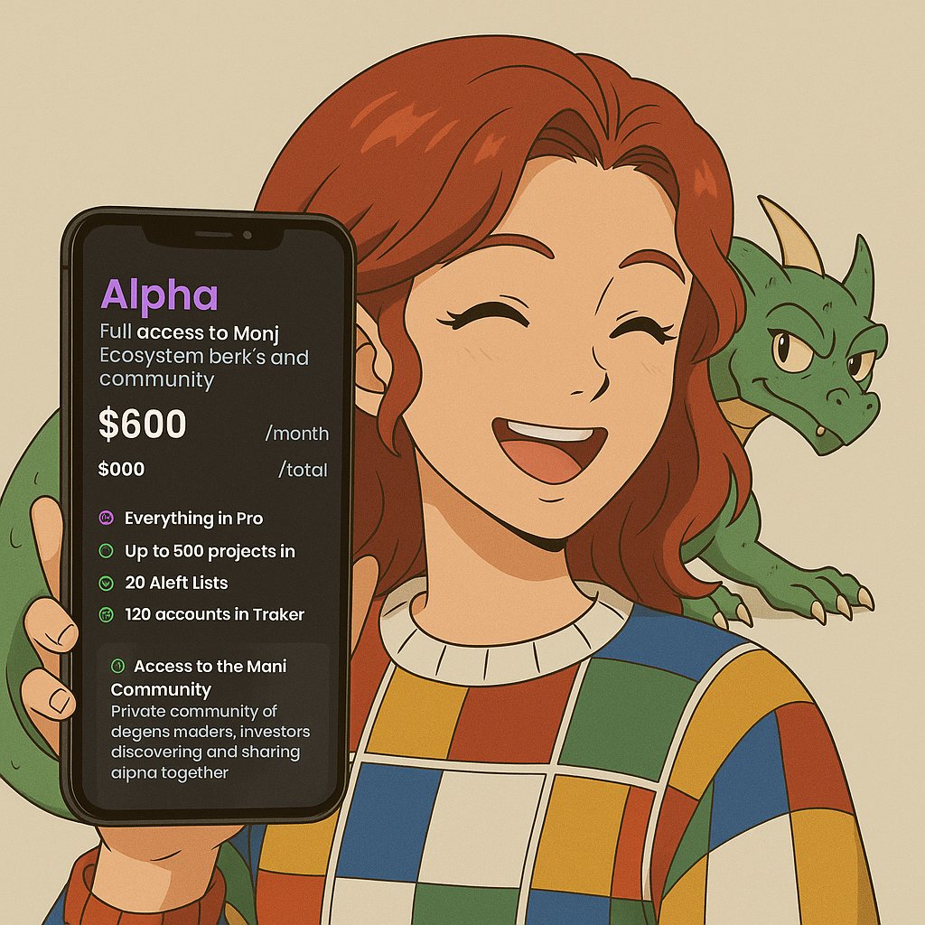 ๐ซ๐๐พ๐๐ธโฏ๐๐ โฌ๐ถโฏ ๐๐ฝ๐ถ๐ ๐ฎ โค๏ธ (@bae_nftttt) on Twitter photo Got access to the Alpha Tier of <a href="/getmoni_io/">Moni ๐งโโ๏ธ</a>!
As a cm, this is a great help to find early projects
Thanks <a href="/CONN3CTIVITY_/">CONN3CTIVITY</a> and <a href="/thejasich/">jasich.eth | collab manager</a>
Let's start aura farming alpha ๐ Got access to the Alpha Tier of <a href="/getmoni_io/">Moni ๐งโโ๏ธ</a>!
As a cm, this is a great help to find early projects
Thanks <a href="/CONN3CTIVITY_/">CONN3CTIVITY</a> and <a href="/thejasich/">jasich.eth | collab manager</a>
Let's start aura farming alpha ๐