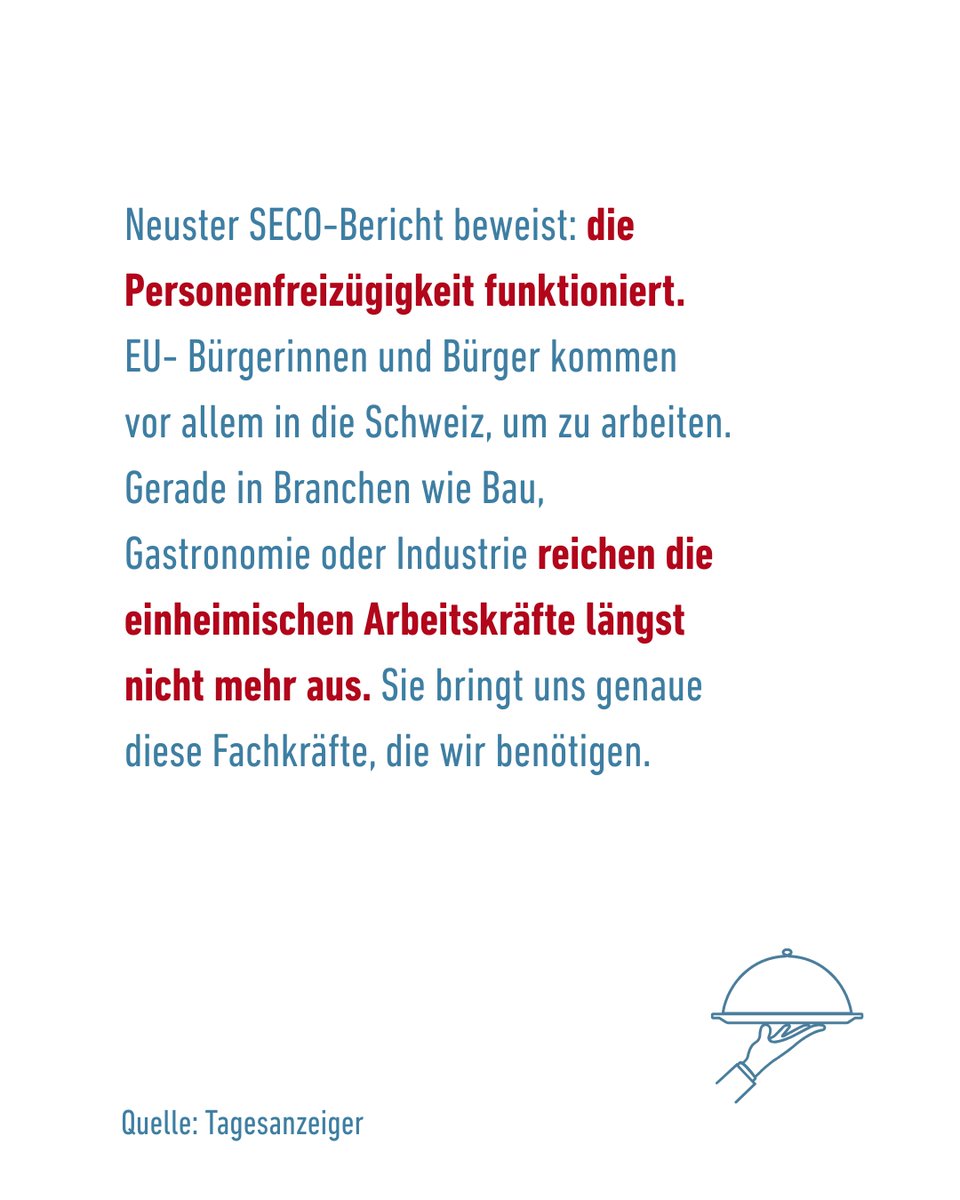 kuendigung_nein's tweet image. Neuster SECO-Bericht hält fest:
👉 Die Personenfreizügigkeit mit der EU funktioniert.
👉 EU-Arbeitskräfte zahlen mehr in die AHV ein, als sie beziehen.
👉 Die Personenfreizügigkeit hilft, die demografische Alterung abzufedern.
Wir profitieren jeden Tag von der…