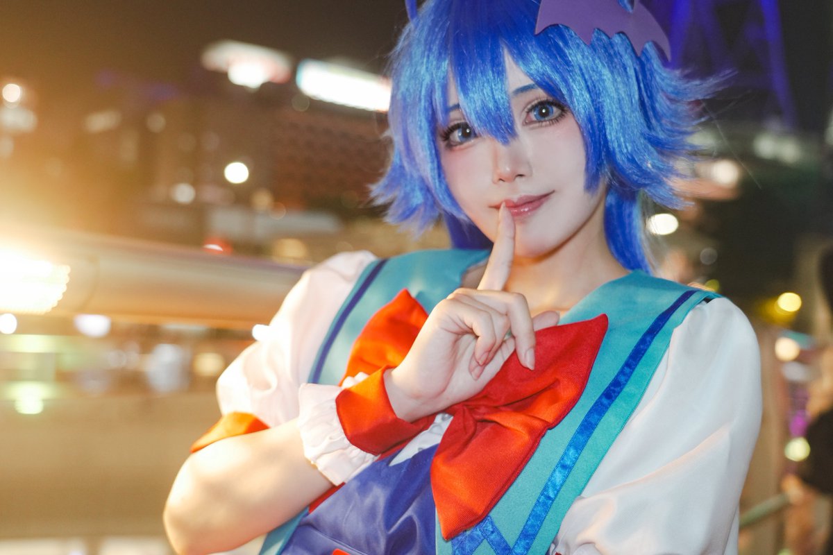 acyoas's tweet image. 【Cosplay】
魔入りました！入間くん
ㅤ　
恥ずかしがり屋のイルミちゃん😈💙
ㅤ
Photo：@tunamayo100yen 
 #コスサミ2024 #WCS2024