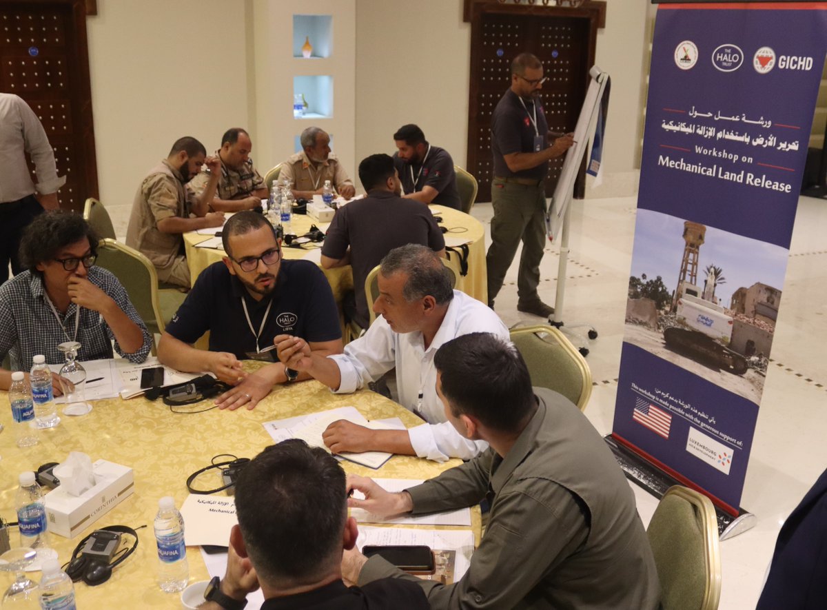 The HALO Trust (@thehalotrust) on Twitter photo At our workshop with Libya Mine Action Centre #LibMAC & <a href="/theGICHD/">GICHD</a>, experts shared knowledge and best practice in mechanical land release in #Libya.
This engagement allows our teams to make best use of a new front-end loader, funded by 🇱🇺 <a href="/cooperation_lu/">Luxembourg Aid & Development</a>, to remove explosives. At our workshop with Libya Mine Action Centre #LibMAC & <a href="/theGICHD/">GICHD</a>, experts shared knowledge and best practice in mechanical land release in #Libya.
This engagement allows our teams to make best use of a new front-end loader, funded by 🇱🇺 <a href="/cooperation_lu/">Luxembourg Aid & Development</a>, to remove explosives.