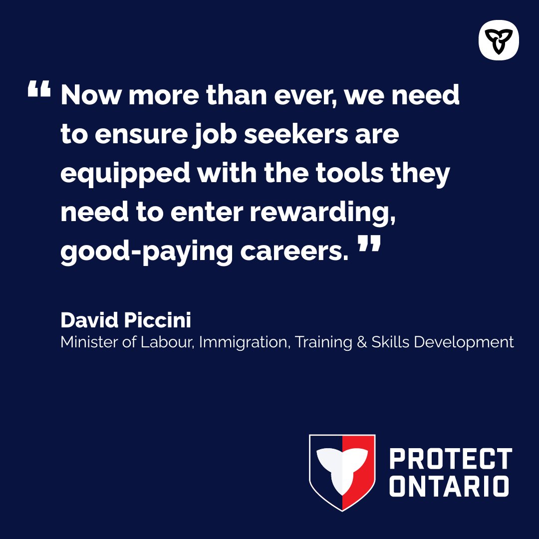ONTatwork's tweet image. 🚀#MyCareerJourney, is a new online tool designed to connect students and job seekers to the tools they need to find rewarding, good-paying careers.
Discover your dream job today: ontario.ca/mycareerjourney.
@ONtrainandstudy