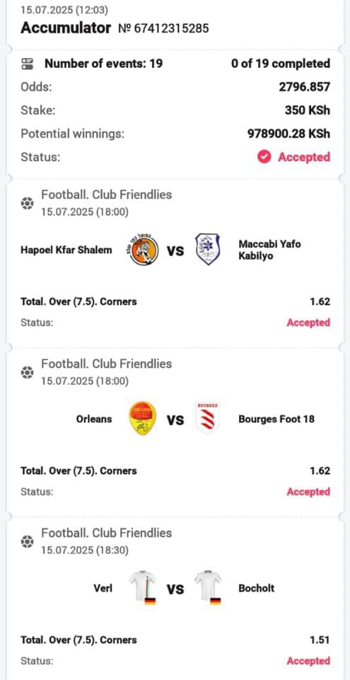 Gammmer01's tweet image. Corners only 👌👌👌
2.7K odds
Register DB-BET Today 🔰🔰🔰🔰🔰🔰
REG📲📲refpa96317.com/L?tag=d_416568…
#Promocode: KINGPIN
#Boookingcode 👉MDD7C
SUCCESS 🍀🍀