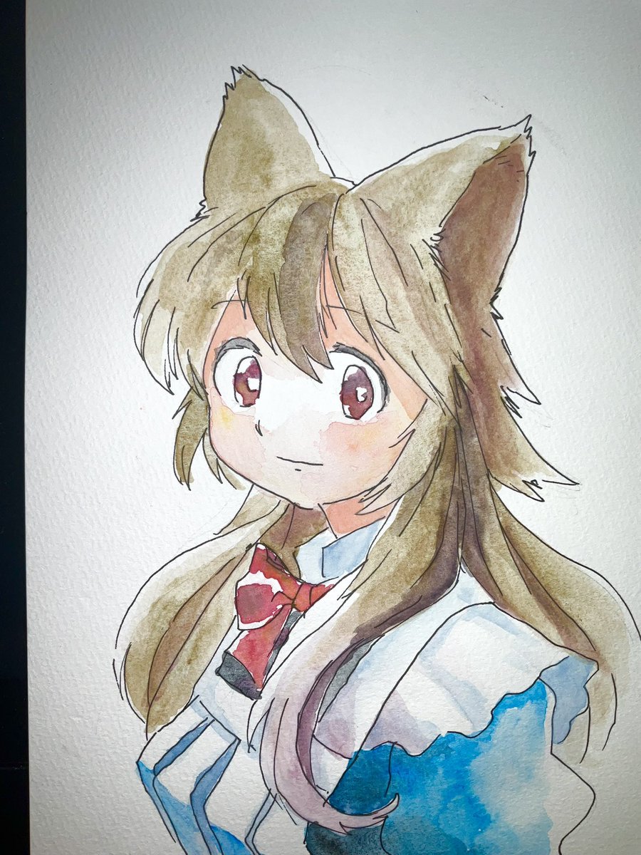 DKarasuke's tweet image. 習作（ルミナ）　水彩は息抜きでやることじゃないな…と思いつつ