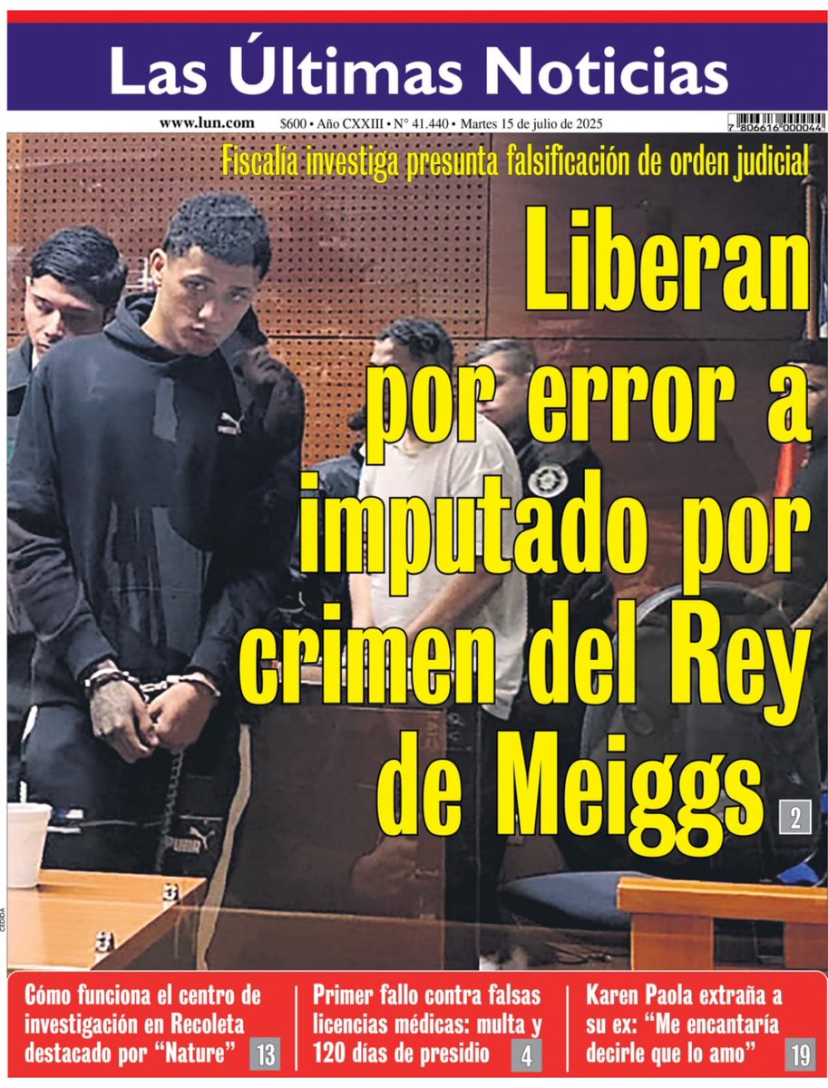 nd_locutor's tweet image. Liberar a un sicario y haberle dado beneficios sociales estando en libertad raya en lo insólito. Estamos cada día peor como país 🇨🇱.