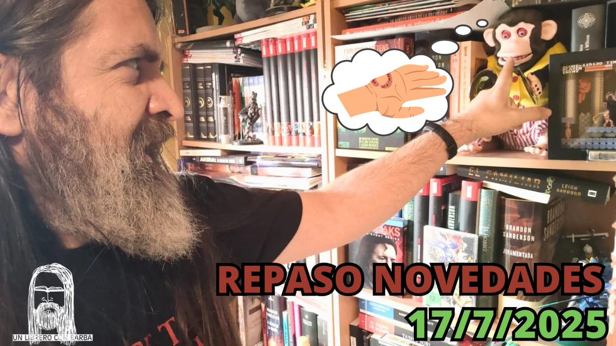 ¡¡¡Jueves!!!

-Season finale
-Novedades y avances
-Gatetes y lecturas
-Lo de Abercrombie (gracias a <a href="/LeeRunas/">Lee Runas</a>)

18:30 👉bit.ly/4lWmXBI

#UnLibreroConBarbaT5