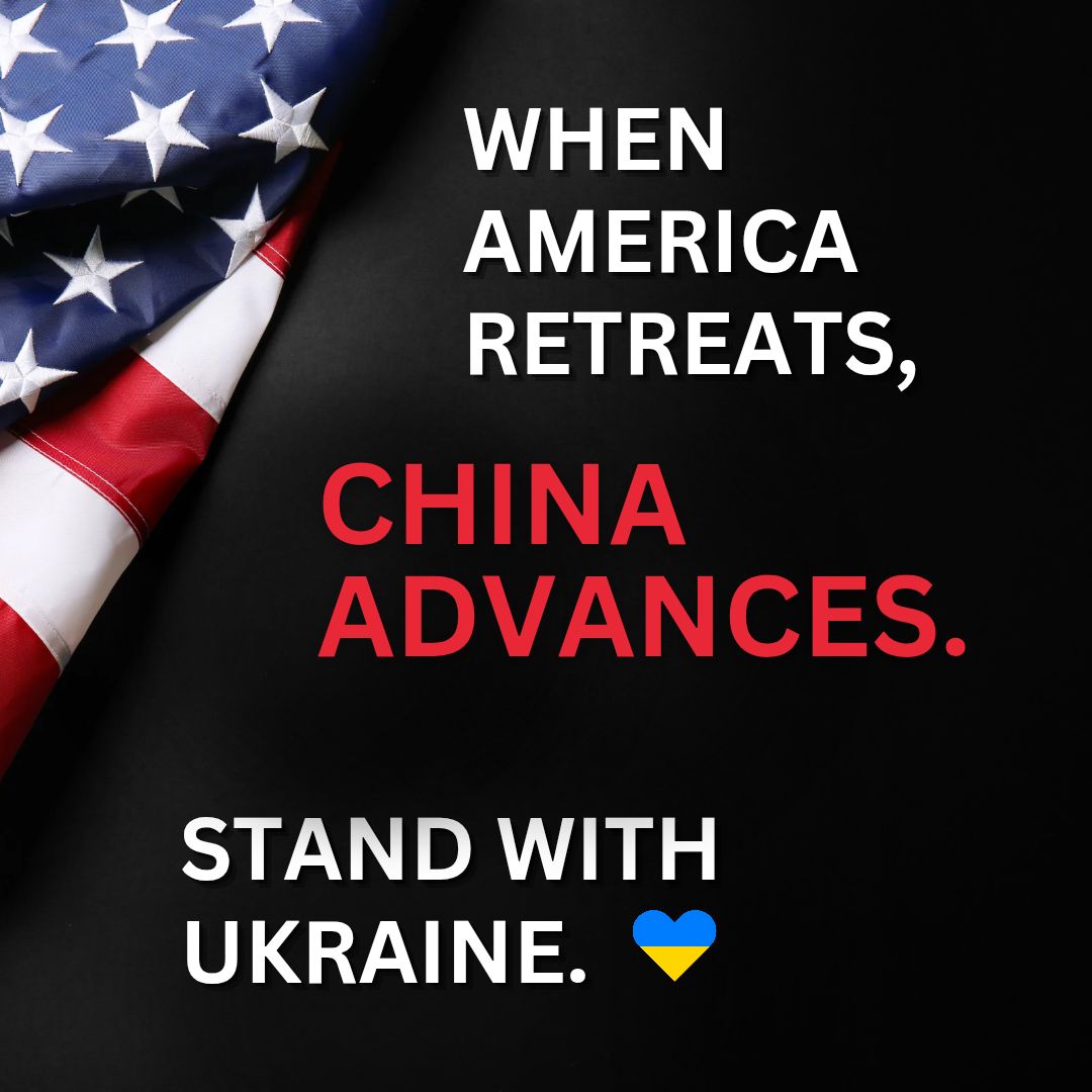 Community4UKR's tweet image. When America retreats, China advances. #StandWithUkraine!
Save this image and share!
Get the full meme toolkit here on our website:
bit.ly/c4uatoolkit