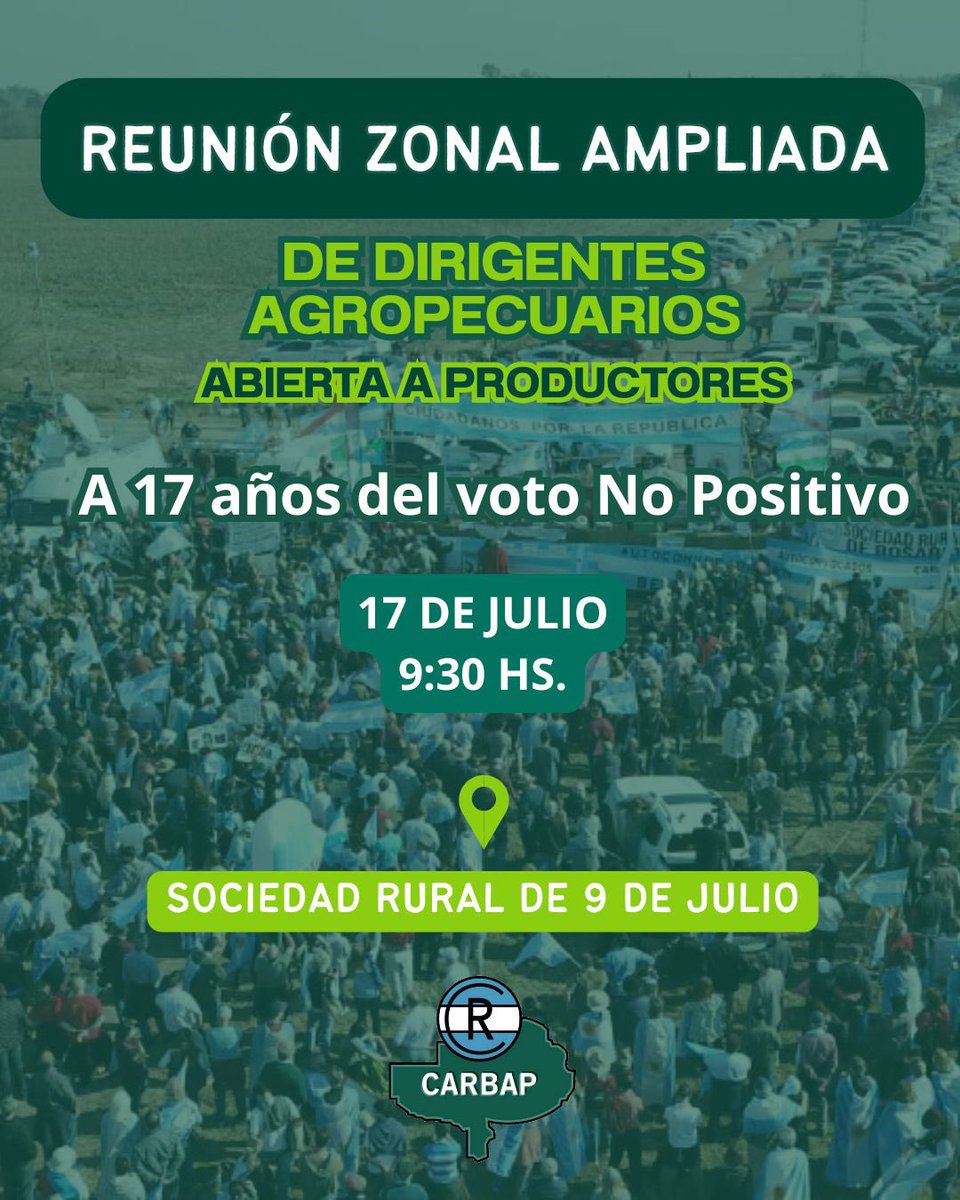 La Rural de Trenque Lauquen. CARBAP. CRA. (@laruraltl) on Twitter photo 