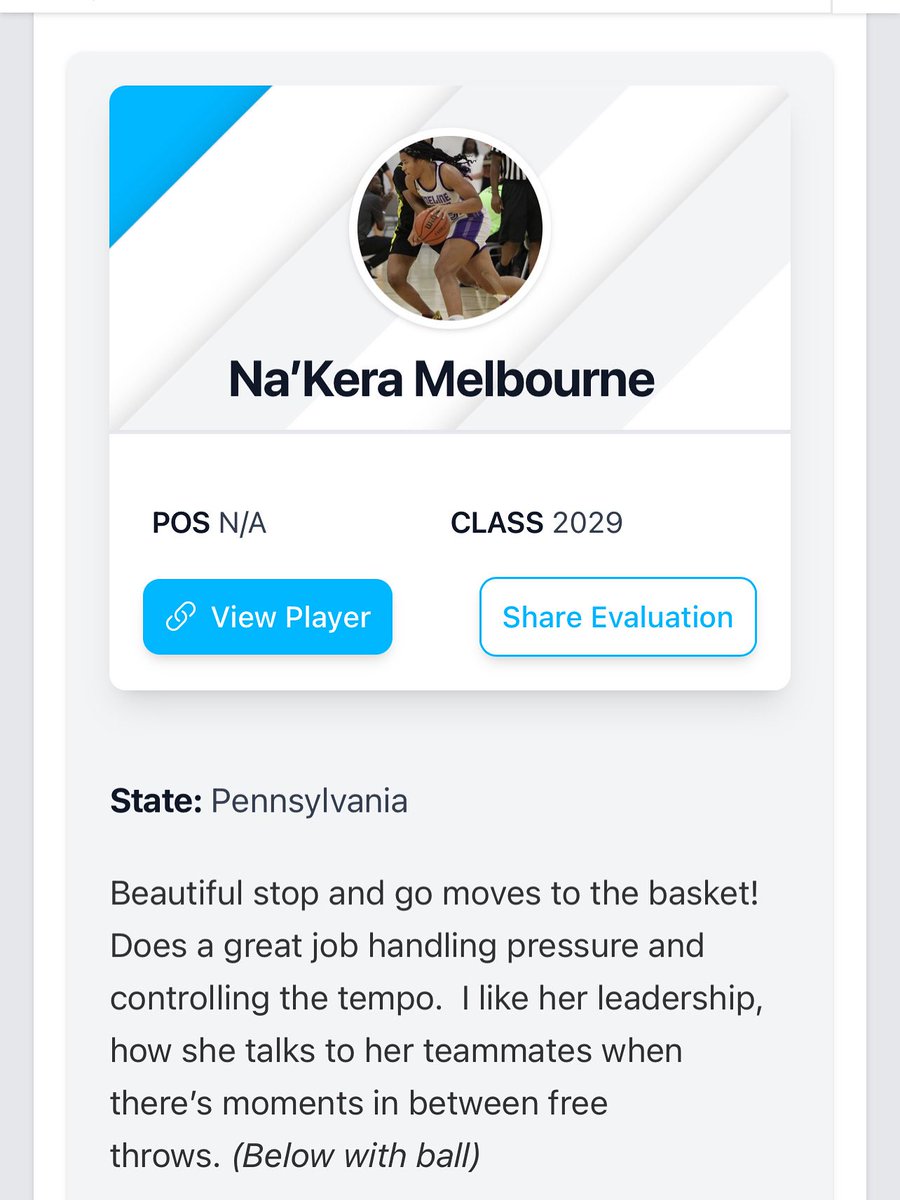 Na'Kera Melbourne (@nakeramelbourne) on Twitter photo Thank you <a href="/angie_saiter/">Angie Saiter</a> and <a href="/PrepGirlsHoops/">Prep Girls Hoops 🏀</a> for the write up from <a href="/SelectEventsBB/">Select Events Basketball</a> Super Showcase! I appreciate it!
<a href="/sideline_cancer/">Sideline Cancer</a> <a href="/cpadynamite/">Sideline Cancer Dynamite S40</a> <a href="/KPannell71/">“KP”</a> <a href="/GthingBBall/">gthingbasketball</a> <a href="/PlayBookAthlete/">PLAYBOOK ATHLETE</a> <a href="/PassThaBall/">PassThaBall.com</a> <a href="/ProspectShowcse/">Prospect_ShowcaseWBB</a> <a href="/CPABruinsAAU/">CPABruinsAAU</a> Thank you <a href="/angie_saiter/">Angie Saiter</a> and <a href="/PrepGirlsHoops/">Prep Girls Hoops 🏀</a> for the write up from <a href="/SelectEventsBB/">Select Events Basketball</a> Super Showcase! I appreciate it!
<a href="/sideline_cancer/">Sideline Cancer</a> <a href="/cpadynamite/">Sideline Cancer Dynamite S40</a> <a href="/KPannell71/">“KP”</a> <a href="/GthingBBall/">gthingbasketball</a> <a href="/PlayBookAthlete/">PLAYBOOK ATHLETE</a> <a href="/PassThaBall/">PassThaBall.com</a> <a href="/ProspectShowcse/">Prospect_ShowcaseWBB</a> <a href="/CPABruinsAAU/">CPABruinsAAU</a>