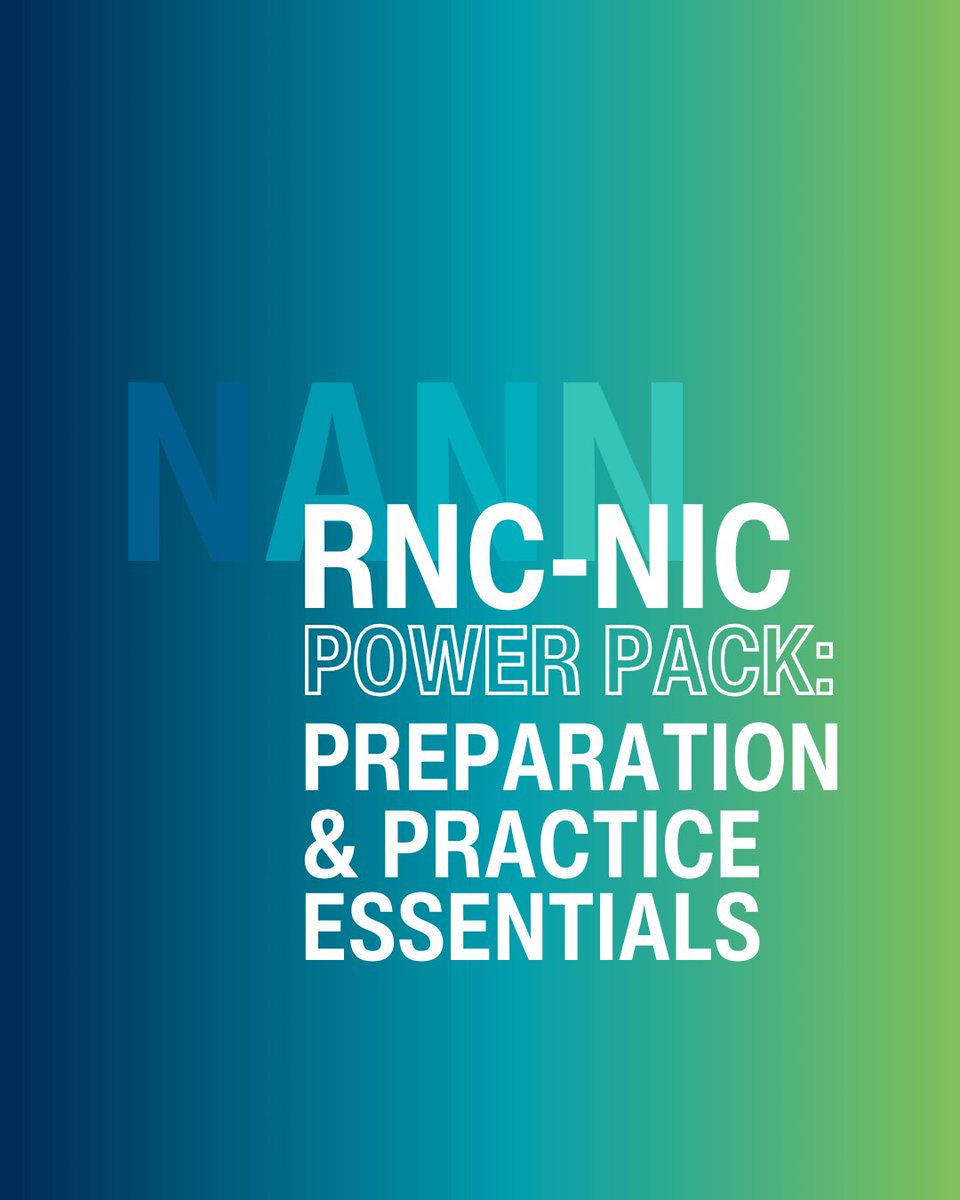 NeonatalNurses's tweet image. “RNC-NIC Certification Power Pack: Preparation & Practice Study Essentials” gives you the tools to study smarter, including an exam prep module, 200+ flashcards, and a practice exam. Plus, you’ll earn 6.5 CE credits along the way!
Get started today: bit.ly/3TAkVLp.