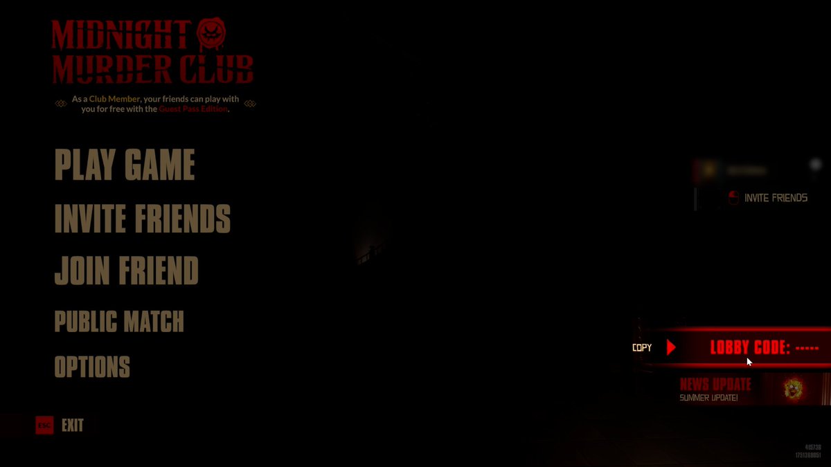 You streamin'?
You streamin' with friends?
You streamin' MMC the partygamewithfriends, but don't wanna share the lobby code?

We have an option in our... OPTIONS where you can toggle visibility, hover, and copy.