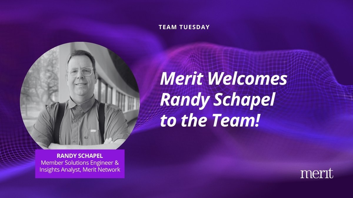 Team Tuesday: Getting to Know Randy Schapel 🌟

Read more here: linkedin.com/feed/update/ur…

#TeamTuesday #MeritNetwork #NewTeamMember #MemberSolutions #CommunityCollege #Michigan #NetworkingSolutions #CustomerService #Innovation #Community #Technology #DigitalInfrastructure