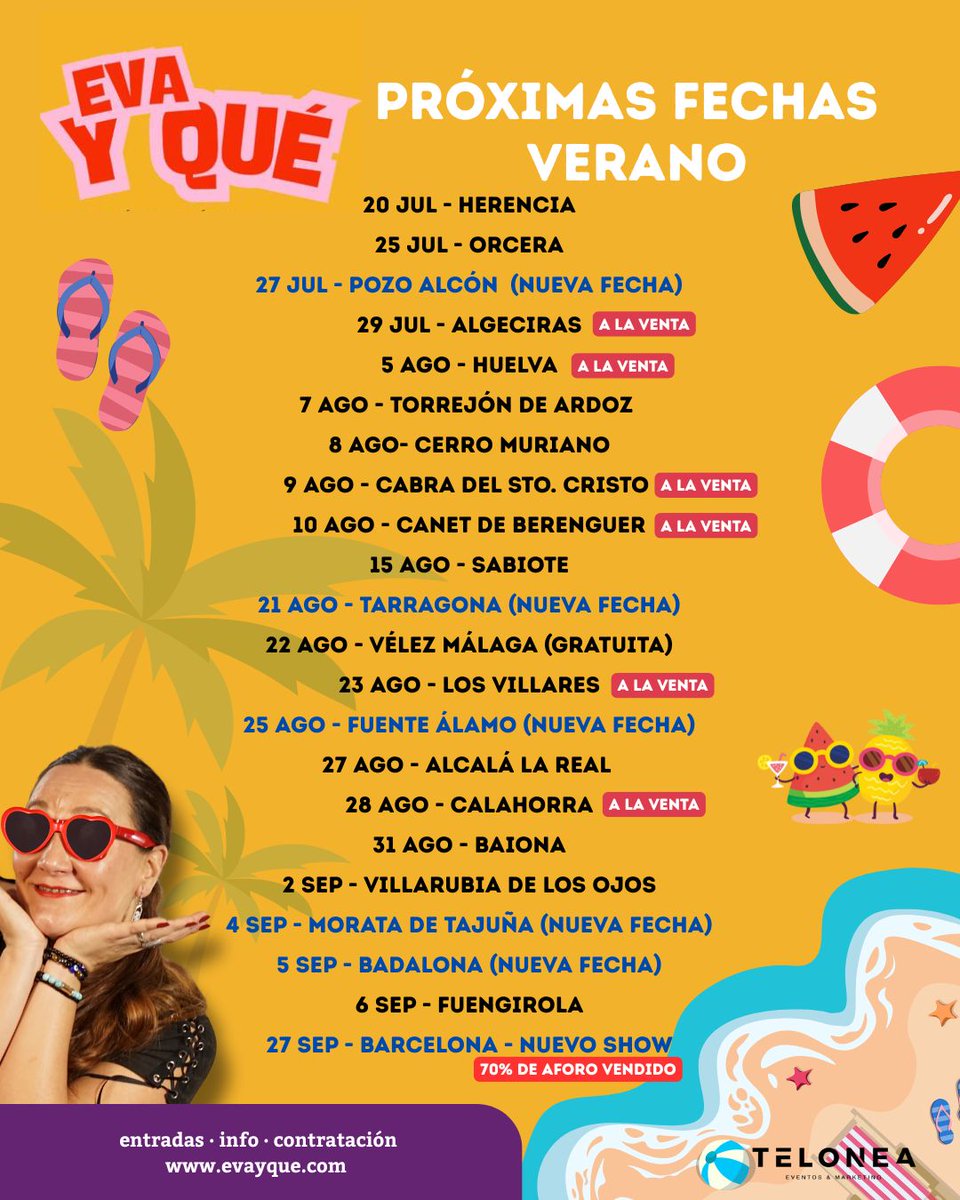 📣 ¡Nuevas fechas!

✔️ Sí, he ampliado el calendario. 🙌
✔️ Sí, seguiré diciendo cosas que deberían callarse.🤫
✔️ Y sí, seguiré sin filtros y con ganas de liarla. 😏

🎟️ evayque.com

#monologos #shows #StandUp #Barcelona #Badalona #Tarragona #Malaga #Madrid