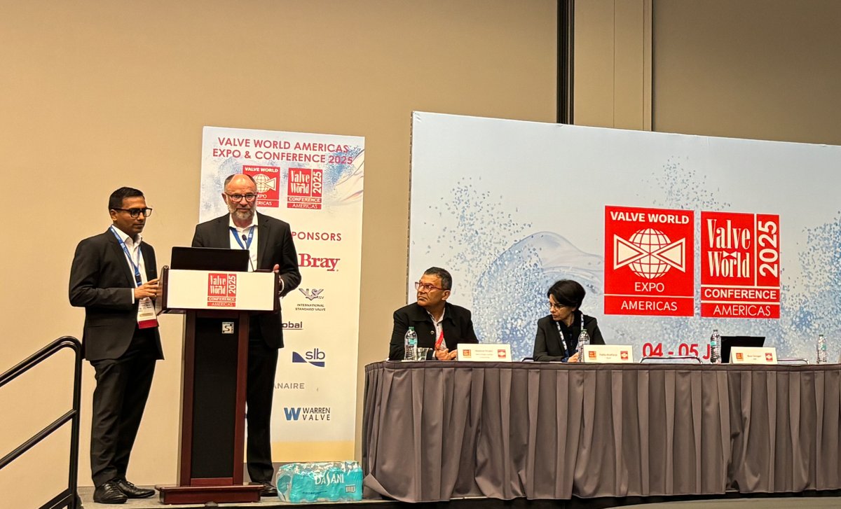 ABBMeasurement (@abbmeasurement) on Twitter photo 🚀 Great engagement at <a href="/ValveWorldAM/">Valve World Americas</a>
Naas DeJager & Neil Shah delivered an insightful session on boosting valve longevity & process performance—drawing strong interest from end users & OEMs.
👏 Kudos to the team!
#ABB #MeasurementAndAnalytics 🚀 Great engagement at <a href="/ValveWorldAM/">Valve World Americas</a>
Naas DeJager & Neil Shah delivered an insightful session on boosting valve longevity & process performance—drawing strong interest from end users & OEMs.
👏 Kudos to the team!
#ABB #MeasurementAndAnalytics