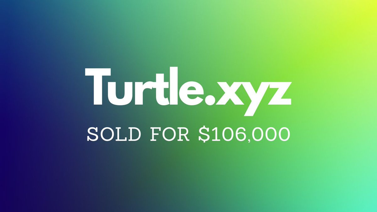 NameBio's tweet image. Yesterday saw $605k in domain name sales including:

$106,000 Turtle․xyz
$50,215 Airport․media
$25,000 Nocturnal․xyz
$18,111 CMC․ai
$14,892 Hungry․now
$7,888 Ramses․xyz
$7,501 MindVision․com

Full list 👉 namebio.com/daily

#Domains