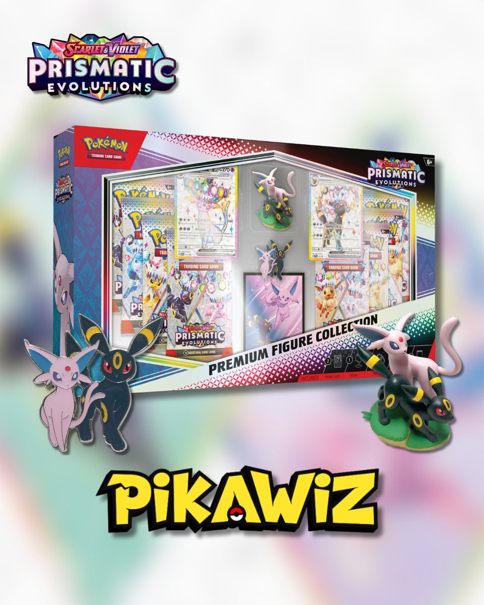 ✨ The Prismatic Evolutions Figure Collection has finally been revealed!
It’s set to release on September 26th, and while pricing hasn’t been confirmed yet, it’s already looking like a must-have 👀 Those two are simply the ultimate duo!