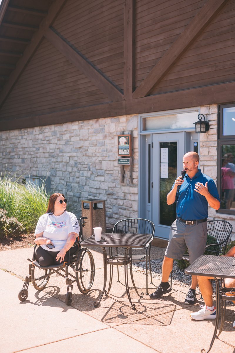 ShrinersStLouis's tweet image. Former patient Brianna shared her patient story at the annual TSI Global golf tournament, where her inspiring words brought our hospital's mission to life. ⛳
Go, Brianna! Go! 👏🏻
#ShrinersChildrens #PatientCare #PediatricOrthopedics