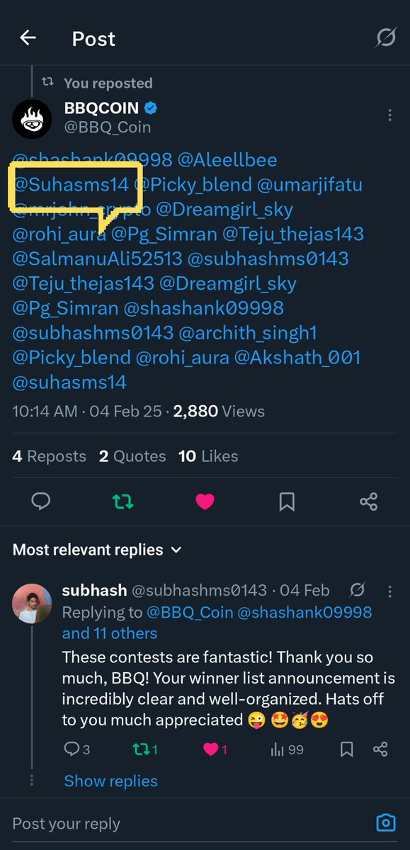 subhashms0143's tweet photo. @BBQ_Coin How are you doing, i am one of the winners of bbq BBQ TRADING CONTEST R1/R2 and I had submitted the Google form correctly as requested but still I have not got my prices, i need support, i am trying to reach you directly its not get possible i am not verified, please Help me ASAP https://t.co/qy6wI1q3YS