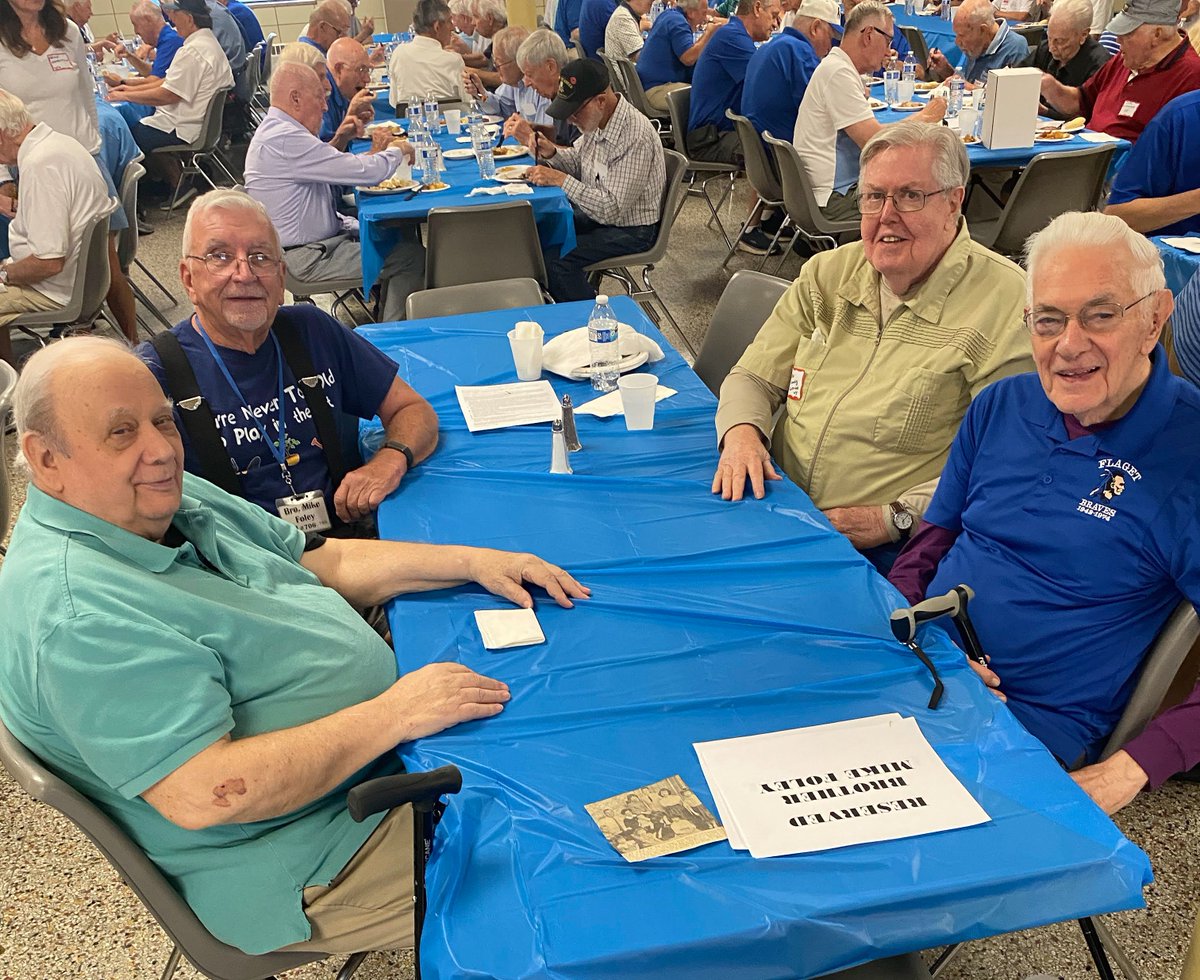 On July 9, Brothers Louis Calmel, Michael Foley, Kenney Gorman and Ward O’Connell joined more than 160 Flaget alumni and family members at the Flaget Museum for a special gathering. The luncheon honored alumni that passed away in the past year, including Br. Daniel Conaghan, CFX.