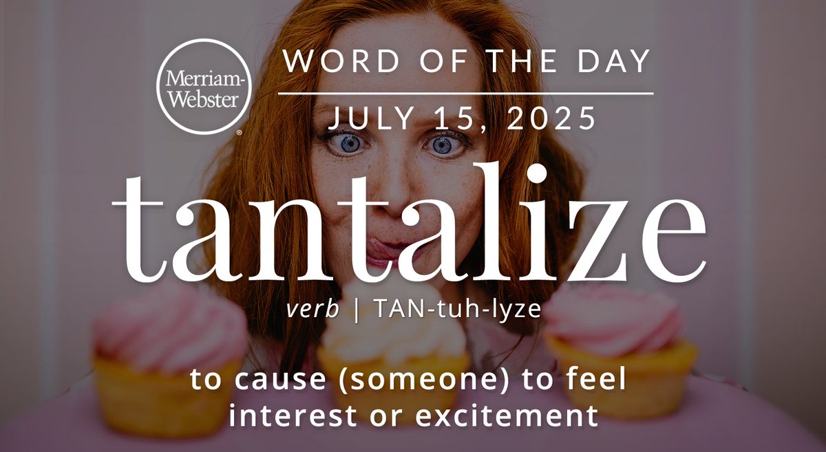 The #WordOfTheDay is ‘tantalize.’
ow.ly/vz7m50WpvRu