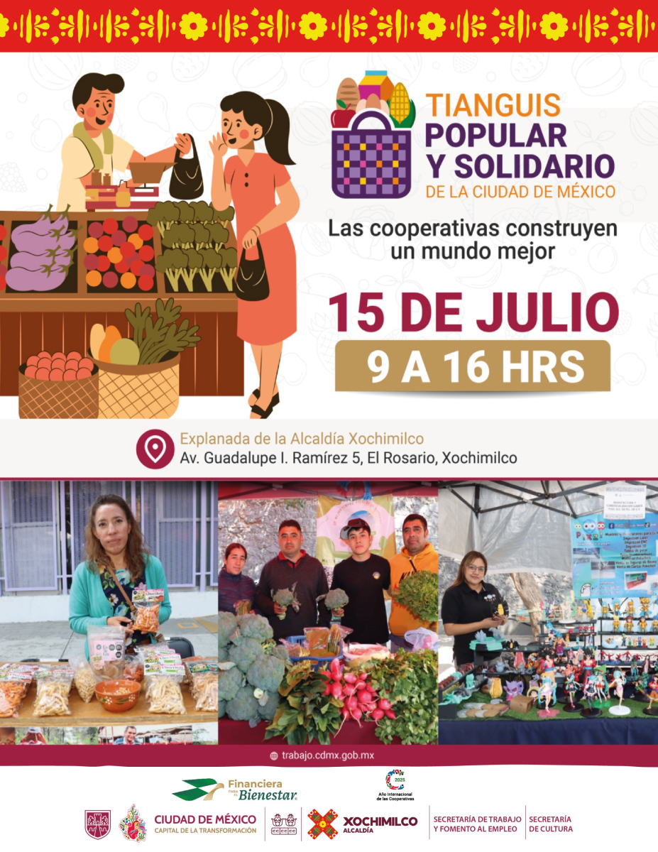 Date una vuelta por el Tianguis Popular y Solidario ✨

Productos locales, cooperativas y muy buen ambiente te esperan.
Ven a apoyar lo que se hace.
 #DesdeElPuebloYParaElPueblo
#TierraDeGuardianes 🌿