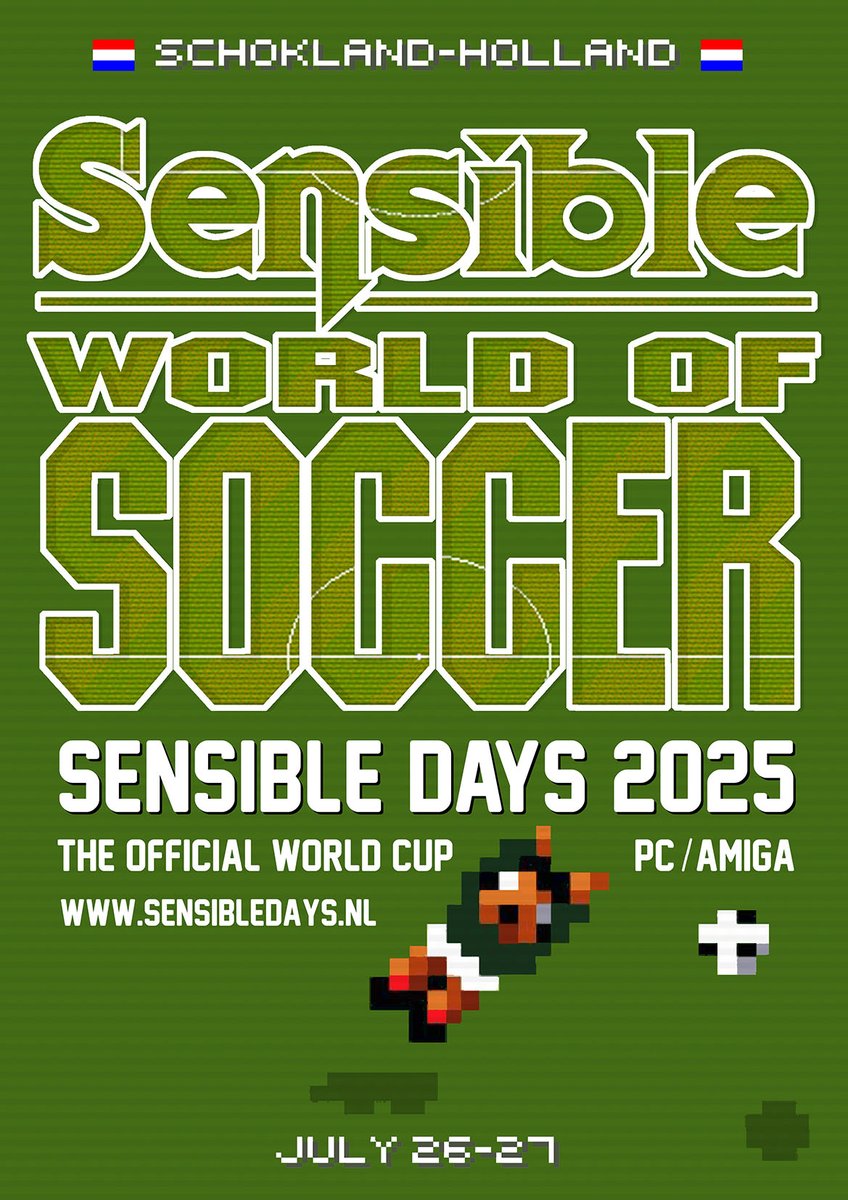 SensibleSoccer.de is hosting the 22nd Sensibledays on July 26-27, featuring the Sensible World of Soccer World Championship. This iconic game, released for the Amiga in 1994, evolved from Sensible Soccer (1992) and Microprose Soccer (C64, 1988).

Returning to the