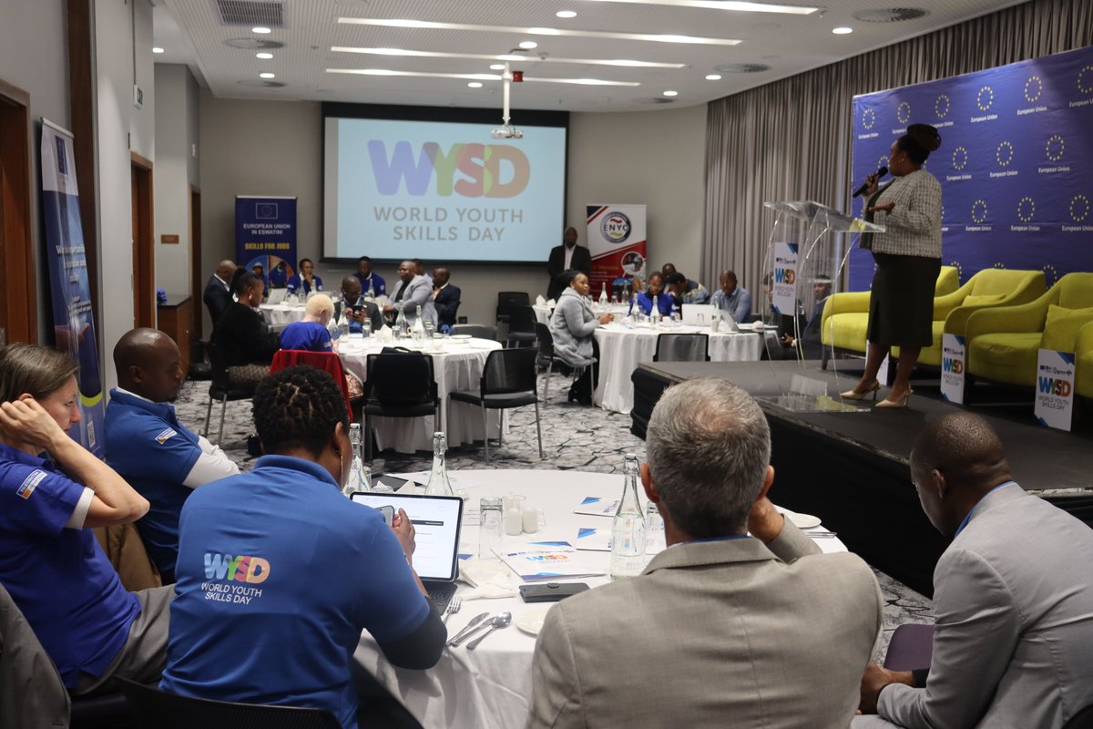 🎉 #WorldYouthSkillsDay2025
With youth unemployment at 58%, Eswatini must rethink how we skill up young people
Today’s ENYC-led forum showed that TVET—backed by AI and digital training—is not a fallback. It’s the future.
#WYSD2025 #TVETFirstChoice #NationalYouthPolicy