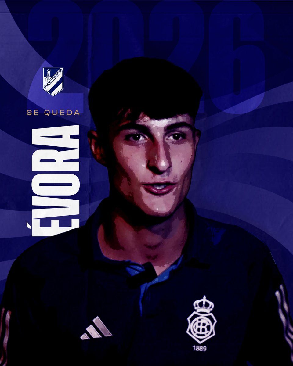 Recreativers (@recresemper) on Twitter photo 🔵⚪️⚽️ <a href="/PabloEvora/">Pablo Evora</a> renueva un año más con el <a href="/futbolbaserecre/">Fútbol Base Recreativo de Huelva</a>.
⚡️ La velocidad y el dribbling de la banda izquierda de la Ciudad Deportiva Francisco Mendoza SE QUEDA.
#Recre
#AtléticoOnubense 🔵⚪️⚽️ <a href="/PabloEvora/">Pablo Evora</a> renueva un año más con el <a href="/futbolbaserecre/">Fútbol Base Recreativo de Huelva</a>.
⚡️ La velocidad y el dribbling de la banda izquierda de la Ciudad Deportiva Francisco Mendoza SE QUEDA.
#Recre
#AtléticoOnubense