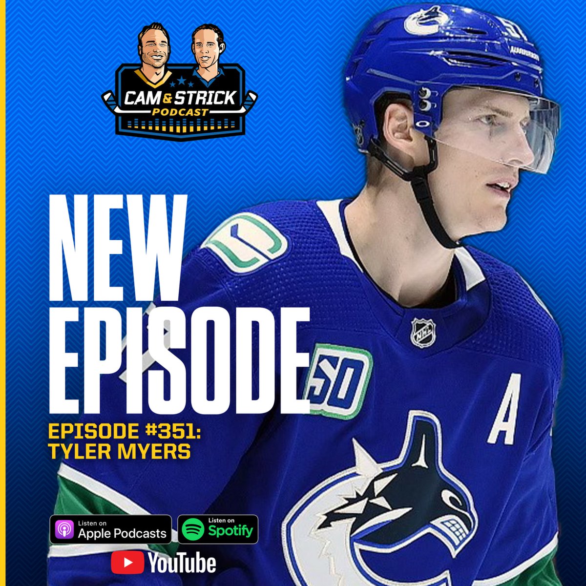 CamandStrick's tweet image. 🎙️Episode #351: Tyler Myers
- Big Buff stories
- Canada over USA
- Quinn Hughes future
- Don Cherry HOF
- Reaves trade
➕ Much more
🎧: camandstrick.com/subscribe
📺: youtu.be/Rml-CaY2vxg?fe…