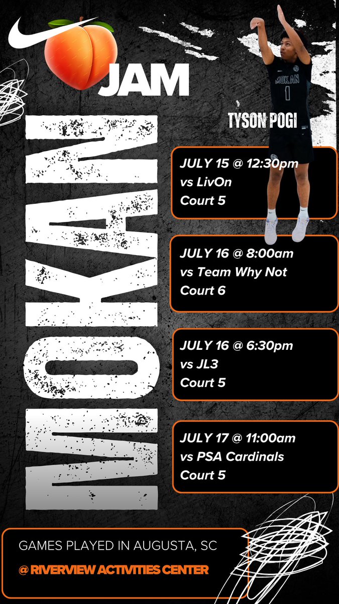 Tyson Pogi (@pogi_tyson) on Twitter photo 🍑Jam schedule
Let’s work <a href="/MokanBasketball/">MOKAN Basketball</a>
<a href="/OkieBall_1/">OkieBall</a> <a href="/PrepHoopsOK/">Prep Hoops Oklahoma</a> <a href="/thejordancdavis/">Jordan Davis</a> 🍑Jam schedule
Let’s work <a href="/MokanBasketball/">MOKAN Basketball</a>
<a href="/OkieBall_1/">OkieBall</a> <a href="/PrepHoopsOK/">Prep Hoops Oklahoma</a> <a href="/thejordancdavis/">Jordan Davis</a>