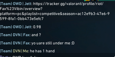 s0ulxfps's tweet photo. @OwnedEsport What an org to be having such a huge name yet such disrespect from one of the players in the team, Calling out all of our val trackers, calling us dogshit and boosted. What a crazy experience to see from the invite leagues #VALORANT https://t.co/Ei74rAIfYo