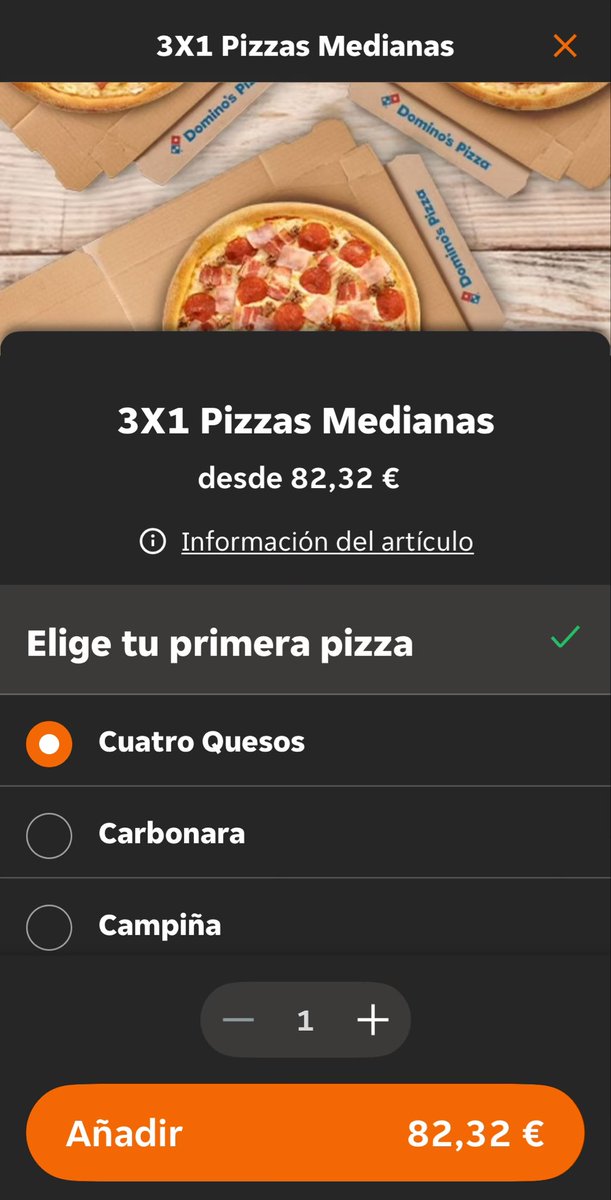 LORETTA 🙋🏻 (@loretta_fpj) on Twitter photo Menudos ofertones que hacen estos de <a href="/DominosPizza_ES/">Domino's Pizza España</a> eh?
Irresistible! Menudos ofertones que hacen estos de <a href="/DominosPizza_ES/">Domino's Pizza España</a> eh?
Irresistible!