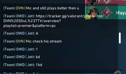 <a href="/OwnedEsport/">Owned</a> What an org to be having such a huge name yet such disrespect from one of the players in the team, Calling out all of our val trackers, calling us dogshit and boosted. What a crazy experience to see from the invite leagues #VALORANT