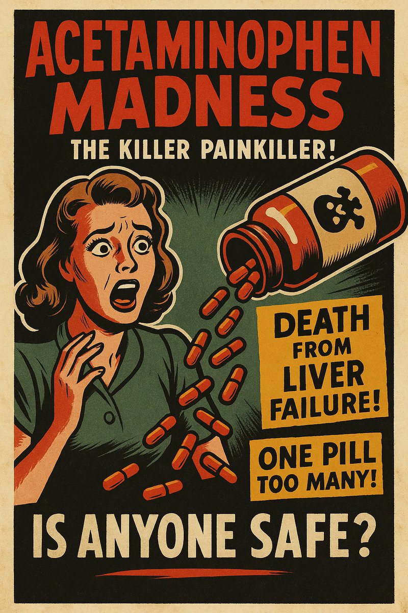 learnaboutsat's tweet image. Nobody is safe. Tylenol is the leading cause of acute liver failure in the US.
Over 400 people die every year and it’s sold over the counter like candy.
We must schedule it immediately.
Acetaminophen shouldn’t be legal.