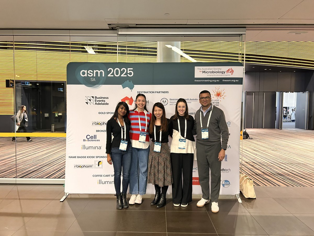 nathali_micro's tweet photo. ASM25 in Adelaide – A Great Gathering of Microbial Minds

I am having a wonderful time at ASM25 this year in Adelaide.
Looking forward to the next stop: JAMS14 Joint Academic Microbiology Seminars Symposium on September 19th.

Hope to see many of you there!
@jamsorgau @AUSSOCMIC https://t.co/Kj6LBAN0hC