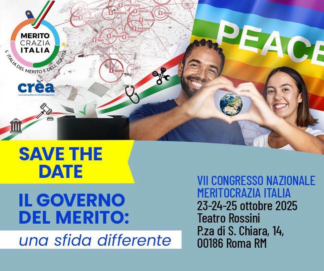 🤝 Diventa uno degli sponsor ufficiali. Un’occasione unica per costruire insieme una visione fondata su merito, equità e partecipazione.
Dai visibilità alla tua azienda e alla tua attività e sostieni il cambiamento!📧 Scrivici a: segreteriadipresidenza@meritocrazia.eu….