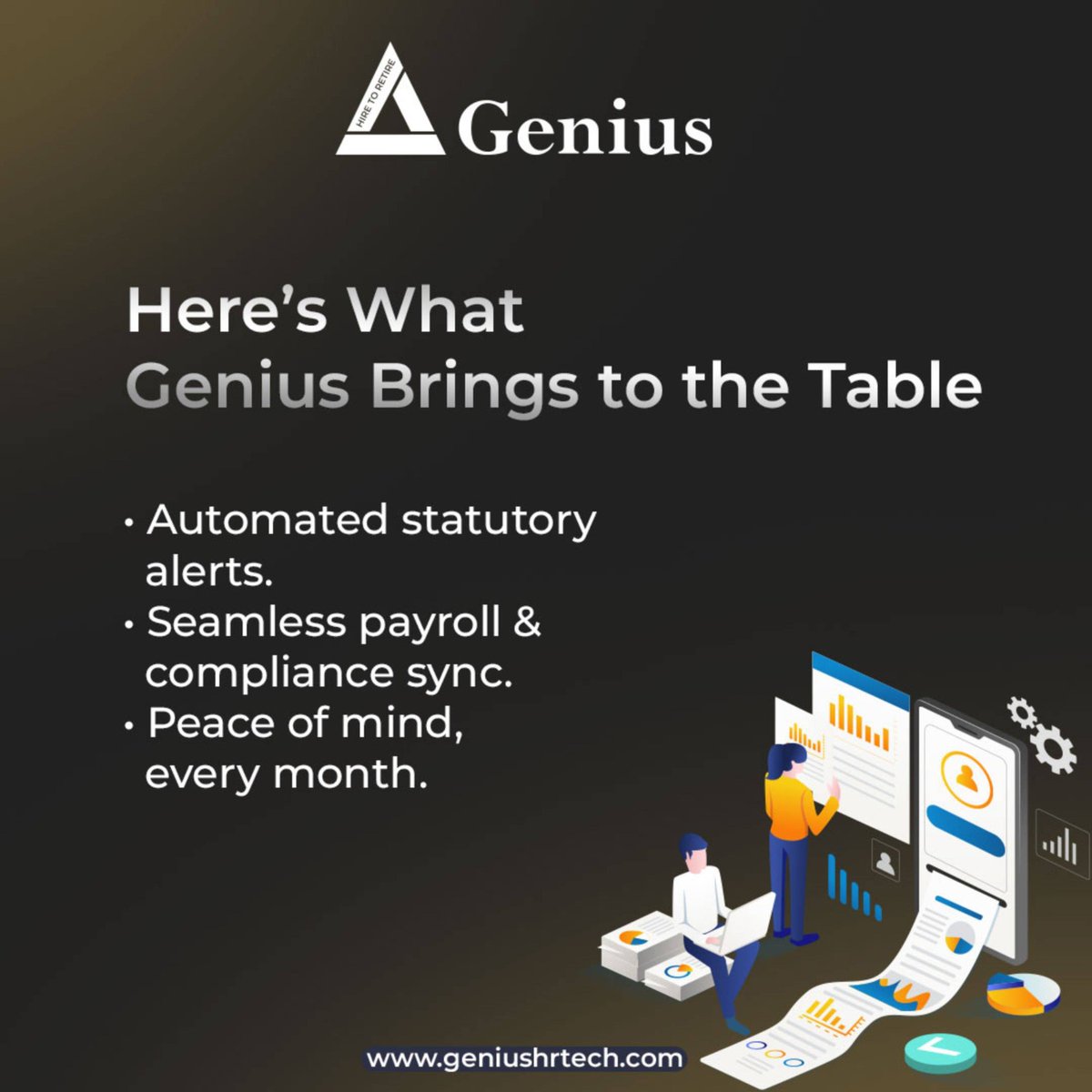 GeniusHRTechLtd's tweet image. Never miss a PF deadline again.

With Genius, compliance becomes seamless—automatic alerts, integrated systems, and peace of mind every month.
Because being late should never cost you trust.
#SmartCompliance #PayrollSolutions #PFCompliance #StayAhead #GeniusAtWork