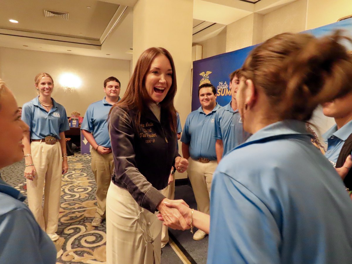 SecRollins's tweet image. Yesterday was another 18 hour day, but every second was worth it with these @NationalFFA superstars!
Honored to speak at the State Officer Summit in DC. From Glen Rose FFA to serving as the 33rd Ag Secretary, FFA shaped my journey.
Grateful for the chance to inspire the next…