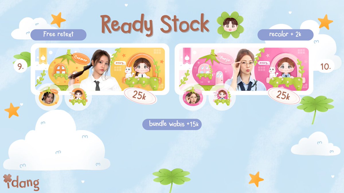 Help repost? Thank you! 🍀

Malam teman timunnn, idang kali ini bawa 10 rs layout tomateow yang bisa si take dengan harga 25/each lohh, bisa bundle wabis juga +15k, untuk layoutnya bisa di take sekarang juga lewat dm yah guizzz lesgow!

Thankyou💕

#zonauang