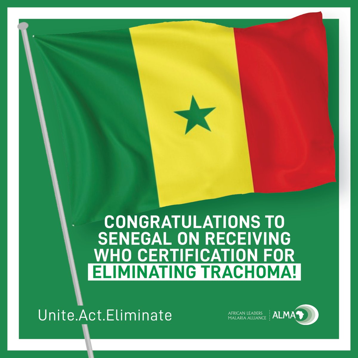 ALMA_2030's tweet image. Congrats to  Senegal 🇸🇳on receiving @WHO certification for eliminating trachoma as a public health problem, just days after 🇧🇮 Burundi!

That’s 10 AU countries (+🇲🇦) now trachoma-free &amp;amp; 24 that have eliminated at least one NTD.

We can indeed #BeatNTDs!