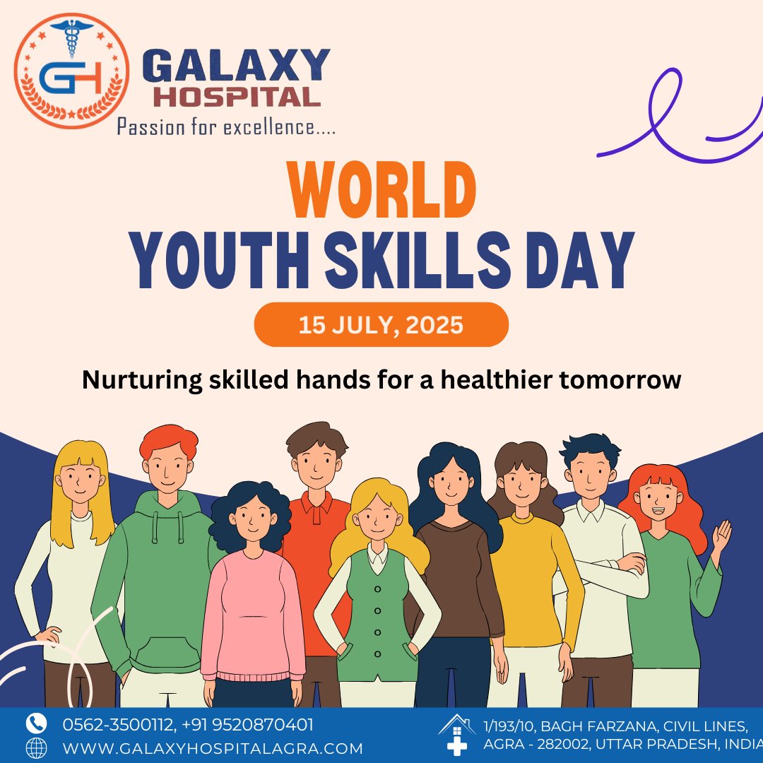 galaxymark35601's tweet photo. Today on #WorldYouthSkillsDay, we celebrate the passion, talent &amp; potential of our youth! 💪🌍 At Galaxy Multi-speciality Hospital, we’re proud to support skill development that shapes a healthier, brighter future. 🙌🩺

#YouthSkills #GalaxyHospital #FutureReady #15July2025 https://t.co/GFpCD2ev96