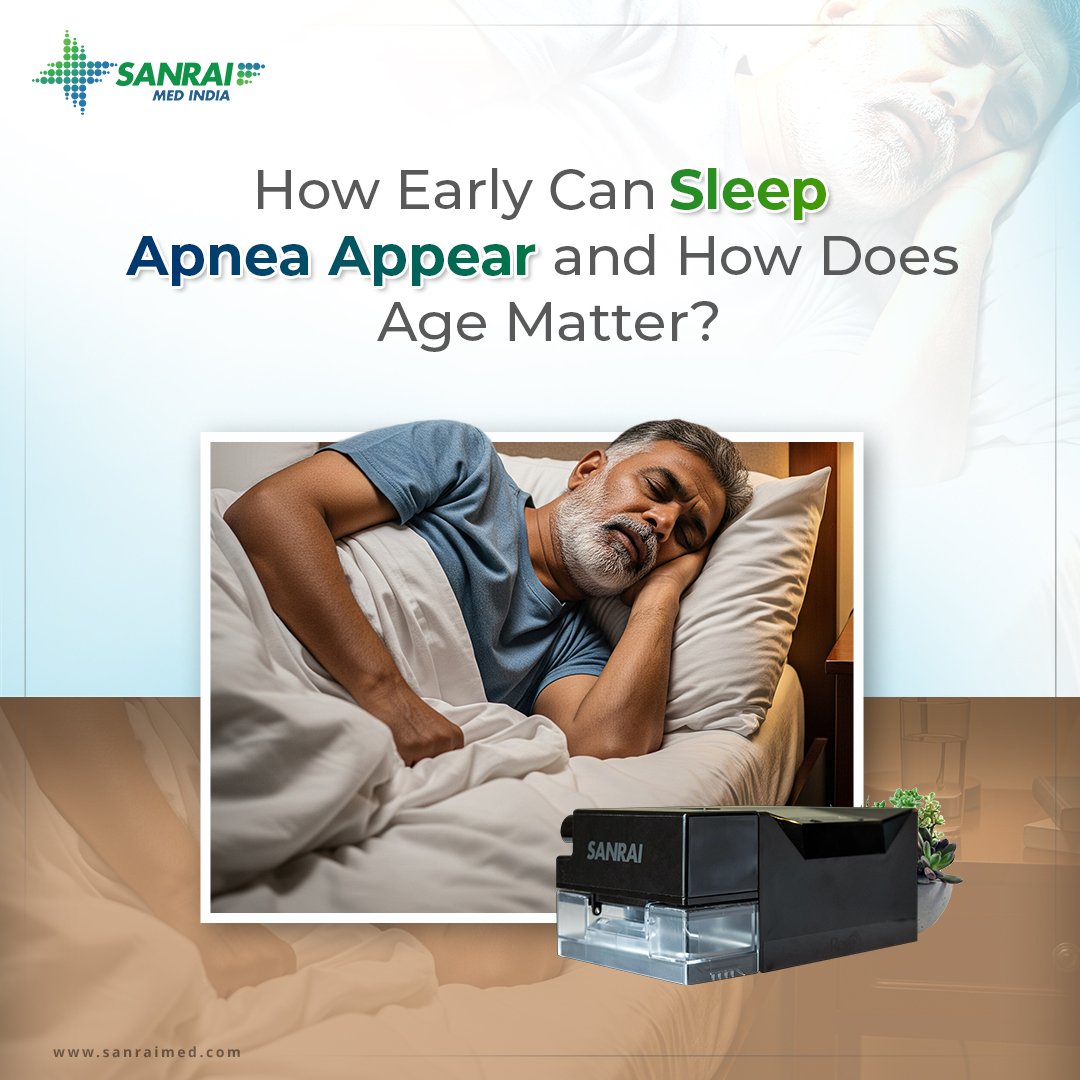 SanraiMed_India's tweet image. Sleep apnea affects all age groups, from kids to seniors. Reve Auto CPAP delivers quiet, smart therapy for snoring, fatigue, and restless sleep—restoring comfort and natural sleep.

Learn more: sanraimed.com/blog/how-age-a…

#SleepApnea #ReveAutoCPAP #SleepHealth #BreatheEasy