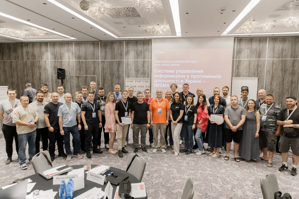 theGICHD's tweet image. #Kyiv: Participants in our IMSMA Core Users Training Course are returning to their roles with stronger skills in information management for mine action. Using shared terminology &amp;amp; tools is key to accurate data entry.

We thank 🇨🇦@GAC_Corporate &amp;amp; @SwissMFA🇨🇭 for their support