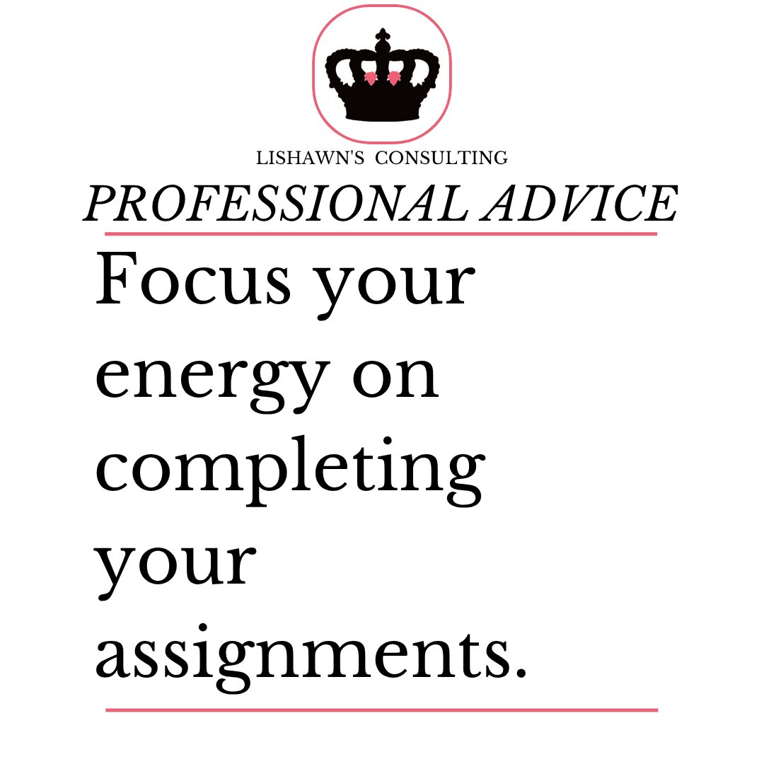 LishawnConsult's tweet image. Focus your energy on completing assignments today!!

#lishawnsconsulting
#lishawnsconsultingtips
#assignments
#complete
#focus
#productivity
#success
#instalike
#professional
#positivethinking
#dreams
#ignoredistractions
#inspiration
#likeforlike
#like4like
#sharing 
#skills