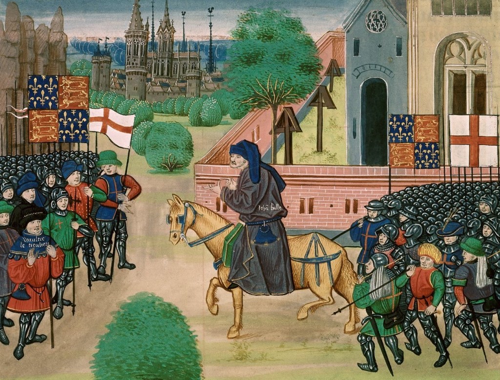 #OtD 15 Jul 1381 John Ball, an English Lollard priest and one of the leaders of the Peasants' Revolt, was executed in St. Albans, England. Ball was well known for advocating social equality and preaching in English instead of Latin stories.workingclasshistory.com/article/8675/j…