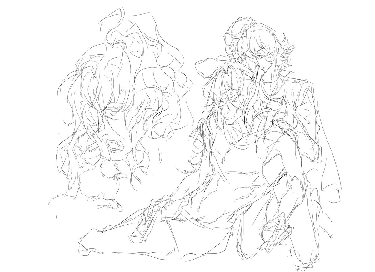 BlaiseDebeste_'s tweet image. tied hair into a high ponytail, couldn't comb the knot, and secretly cut it off