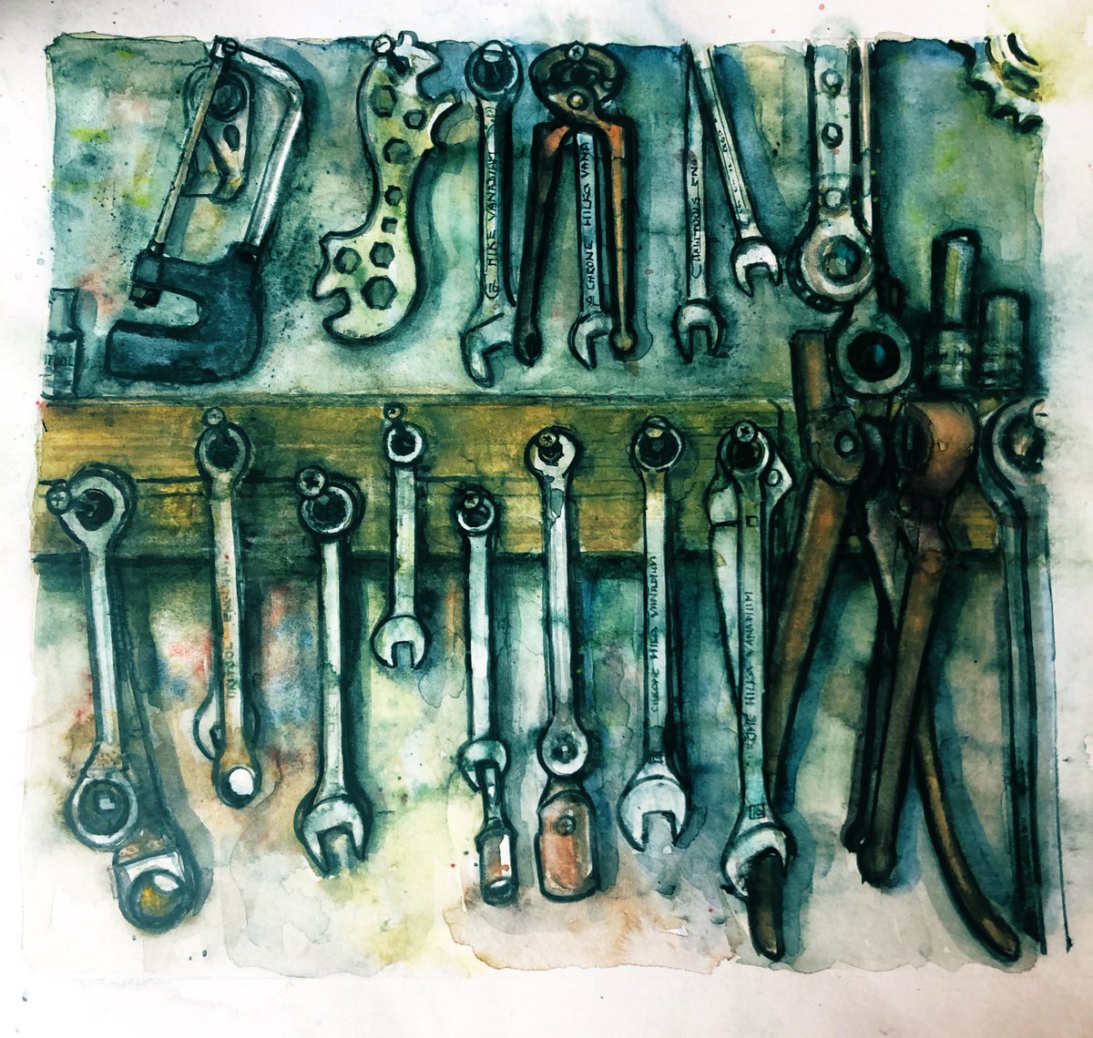Tools of the trade 🔧🚲
#bikes #watercolour
